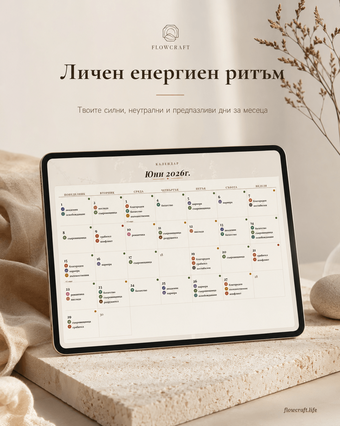 Месечен календар с твоя личен енергиен ритъм по Ба Дзи